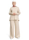 Latte Ribbed suit (W) - Khotwh